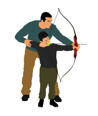 Dad and Kid Archery